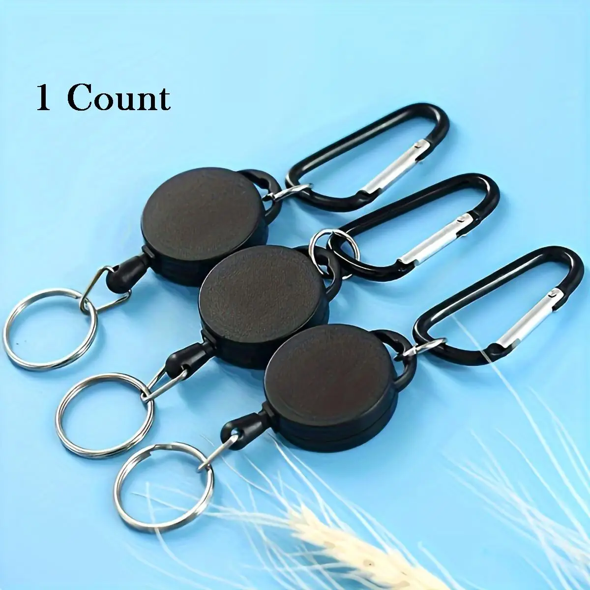 Metal Anti-theft Easy-to-pull Elastic Keychain (1/2/3 Counts), Multi Function Keychain Lanyard, Portable Anti-lost Buckle Rope, Sporty Retractable Key