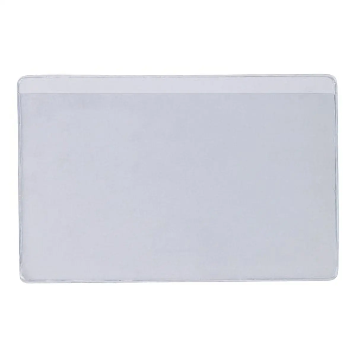 Super-Scan LH209 Plastic Press-On Vinyl Envelopes - 6" w x 4" l, Extra Large Size, Matte Finished, Self-Adhesive Backing, Long Side Open, Pack of 50