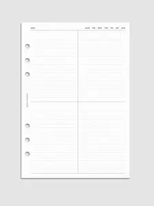 Quad Lined Planner Inserts