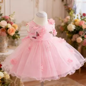 1839 Birthday Dress Costumes Flower Embroidery Princess Party Wedding Dress For Communion Dress Girls