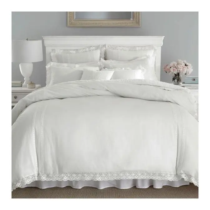 Laura Ashley An nabella White T win Comforter S ham Set