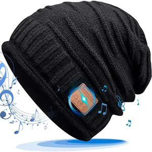 Bluetooth Music Knitted Hat for Autumn and Winter Trendy Bluetooth Beanie Hat For Cozy Autumn Winter With Built-In Music
