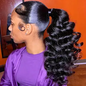 Invisi Strap 360 Body Wave Lace Front Wigs Human Hair Drawstring 360 Full Lace Wig Human Hair Pre Plucked With Baby Hair 180% Density 13x4 HD Transparent Lace Frontal Wig Brazilian Virgin Glueless Human Hair Wigs For Women Natural Color