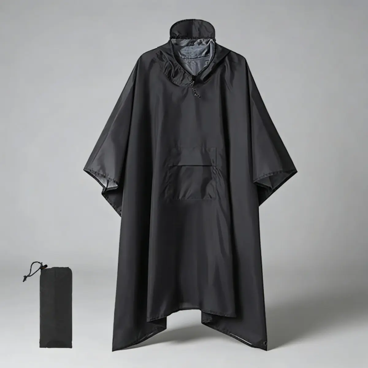 1pc Waterproof 3-in-1 Reusable Rain Cape - Biker, Foldable Pocket, Heavy-Duty Outdoor, Rain Cover Styles, Portable Long Design for Travel, Backpacking, Biker Raincoats