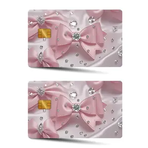 2 Credit Card Debit Card Skin Stickers, Ultra-Thin Matte Feel Waterproof Scratch-Resistant Durable Creative Colorful Patch for Small Chip Cards Decal