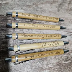 Personalized Laser engraved Pens,  Black Ink
