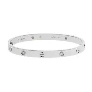 Pre-owned Cartier Love Bangle Bracelet Size 20