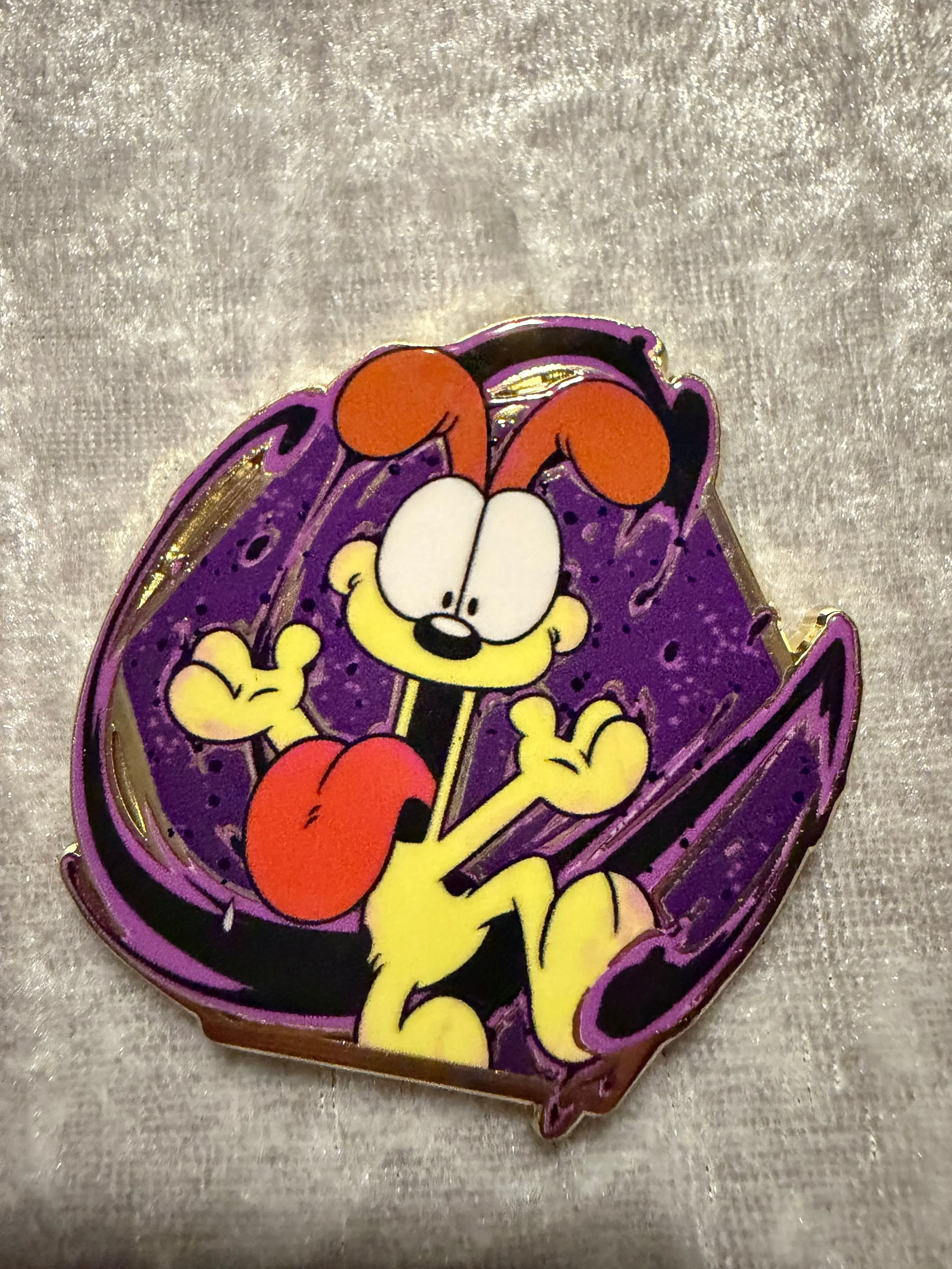 Garfield Odie Enamel Pin Blind Bag Series Official Mystery Pin Zen Monkey, Collectibles, Painterly Art, Metal Enamel, Mystery Pins