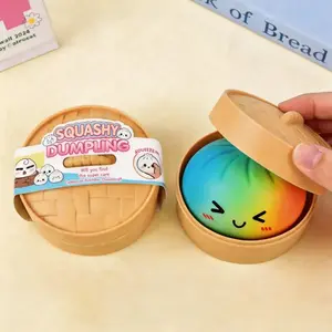 Expressive Big Dumpling Squishy - Blind Box, Mysecret Bun Fidget Toy, Soft TPR Material, Stress Relief, Unboxing Surprise, Random Style per Pack.Valentine's Day and Easter gifts, suitable for children to exchange gifts