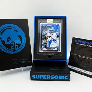 Supersonic Trading Card - Jammya Gibbs Detroit Lions - Includes Certificate of Authenticity - Supersonic Fine Art Collection