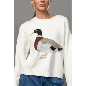 Puddle Jumper Sweater - Ivory - Soft & Stretchy Knit