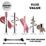sacheu All Day Glam Makeup Set | Lip Liner, Gloss, Eyeshadow, Eyeliner & Cheek STAY-N Kit | Full Face Long-Wear Makeup Set Moisturize Hydrate