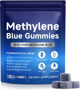 [HOT NEW 2026] Methylene Blue Gummies, 99.9% Pure Methylene Blue 5mg for Cognitive Clarity & Cellular Energy Supplement, 30 Gummies