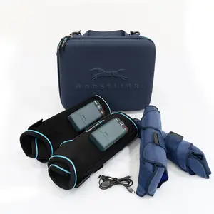 Horselink Dynamic Compression therapy Horse Boots, Compression therapy boots, Dynamic Compression & vibration & PEMF magnetic 3-in-1 multifunctional therapy boots for Activity Horses, ice boots for horse Equestrian Supplies Protective Gear