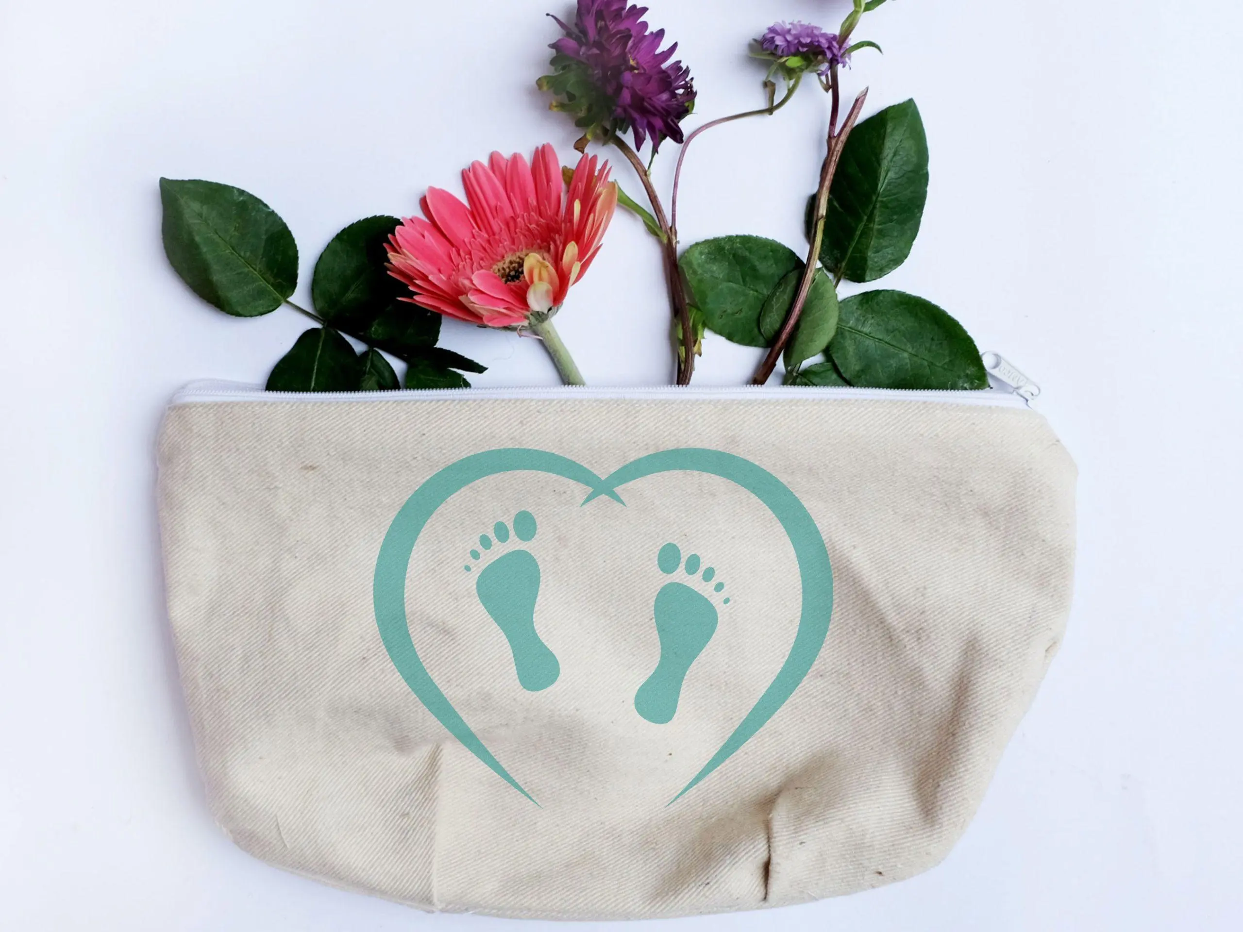 Baby Feet Heart Stencil - Art and Wall Stencil