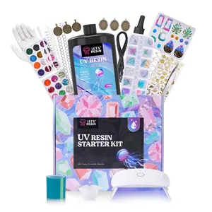 153 PCS Jewelry Making Kit / 85Pcs Dried Flowers Kit / Unique Resin Bezels, Beginner Resin Kit,Christmas gift, Resin Accessories for Keychains, Jewelry, Earrings,necklaces,Pendants,DIY Handmade Holiday Gift Crafts, Uv Light,Christmas Gifts - Let's Resin