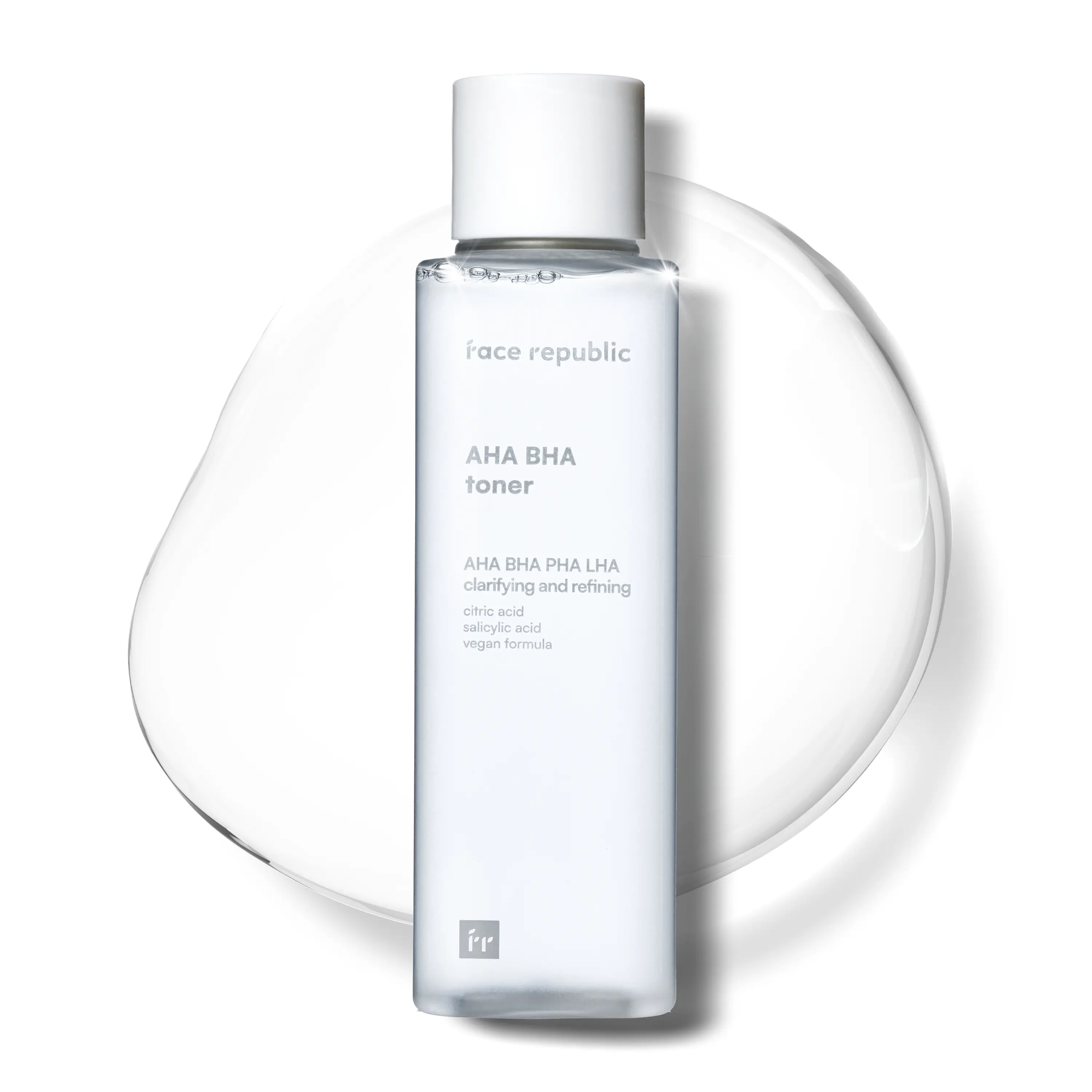 [Official Face Republic Partner] AHA/BHA Toner 160ml 5.41 fl oz | Clarifying, Refining, Hydrating | Pore Care, Gentle Exfoliation | AHA BHA PHA LHA | for Oily, Sensitive Skin | Alcohol-Free | Vegan Korean Skincare