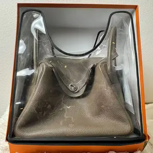 Pre-owned HERMÈS Taurillon Clemence Mini Bags Lindy bag