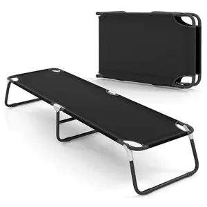 Portable Folding Cot Bed for Adults Heavy Duty 350 LBS Capacity Easy Setup Space Saving Sleeping Cot Breathable 600D Oxford Cloth for Indoor Office Nap Guest Bed Outdoor Camping