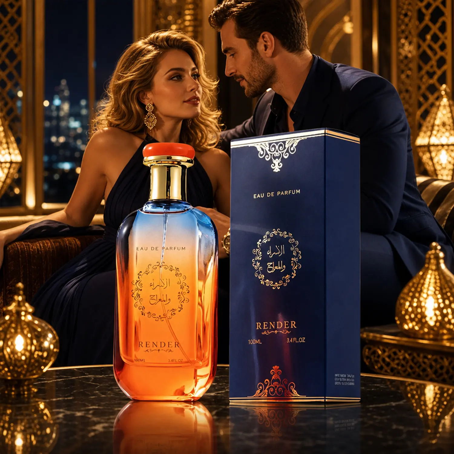 Oud Rose Pheromone Perfume for Women, An Alluring & Enchanting Long-Lasting Women's Fragrance, Floral Oriental Signature Scent for Evening Wear, 100ml / 3.4oz, Fragrances Perfume, Elegant Alluring Fragrance