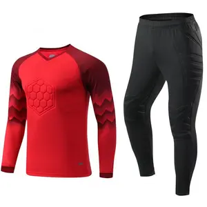 Suit up like a pro. This complete goalkeeper uniform set (jersey + pants) is made with quick-dry mesh & fits all ages/sizes. solid color all-season casual style moran football