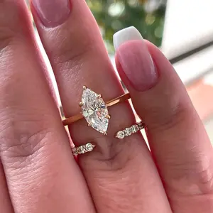Light Luxury S925 Sterling Silver Oval Zircon Stackable Ring Set, Exquisite Sparkling Artificial Zircon Band, High-End Jewelry Collection