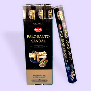 Palo Santo-Sandalwood Natural Incense, 1 Pack - Woody Aroma Anti-Stress Home Fragrance