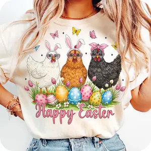Happy Easter Day Chicken Tshirt, Chicken Easter, Chicken Lovers Gift