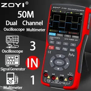 ZOYI ZT-703S Handheld Color Screen Three-In-One Digital Oscilloscope Multimeter Signal Generator Multi-Functional Automotive Measurement Tool