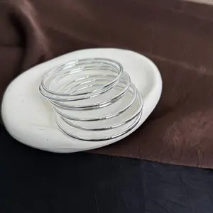 Fashion S925 Marked Seven-Day Bangle Set for Women
