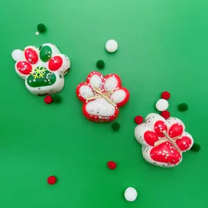 Soft Cat Paw Squishy Toy with Holiday Elements – Kawaii Stress Relief Fidget for Adults, Ultra-Soft with Rebounding Touch