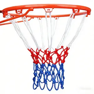 Professional Basketball Net Replacement, Durable Net, All-Weather Anti-Swing, Suitable for Standard Indoor Outdoor Hoops, 12 Rings