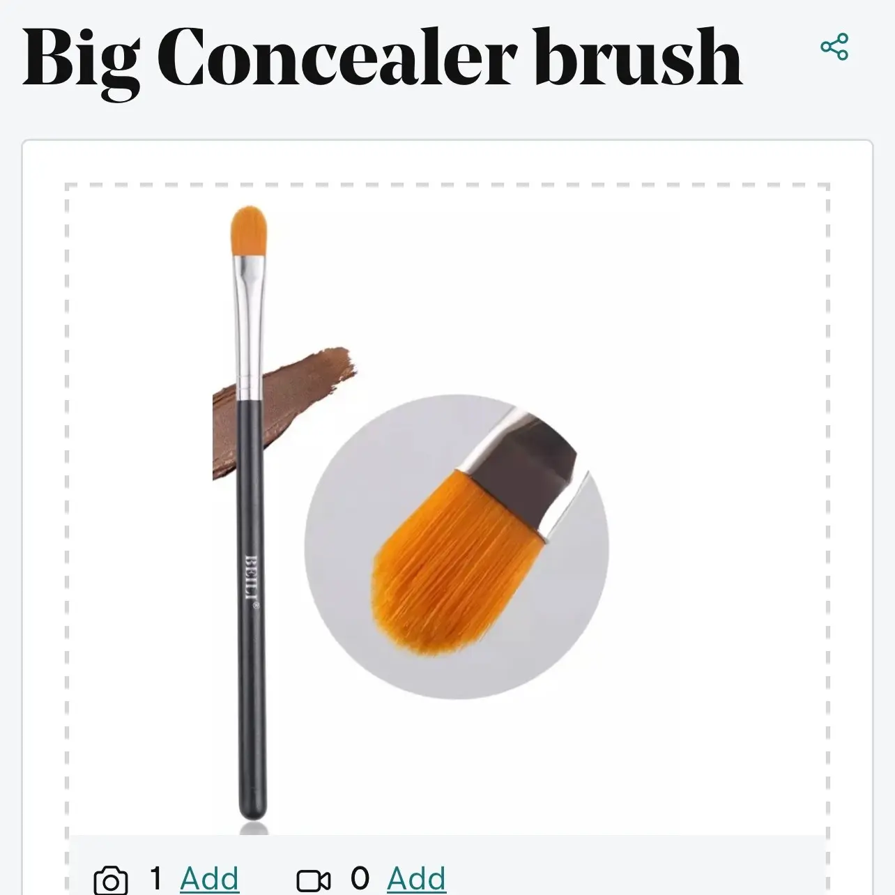 Big Concealer brush