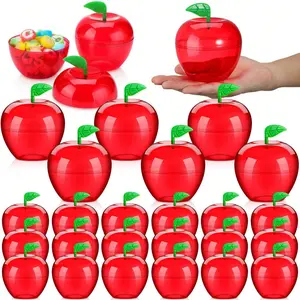 Plastic Apple Containers Wholesale Candy Box Stand, Thank You Gift for Kids, Christmas Party Return Gifts, Teacher Appreciation, Birthday Gift Box, Party Gift Packs