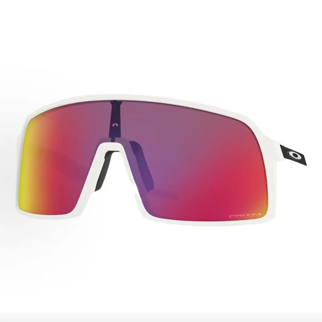 Pre-owned Brand new Oakley Sutro OO9406 Matte White Frame with Prizm Road Shield Sports Sunglasses（Do not purchase directly. Contact us for details.）