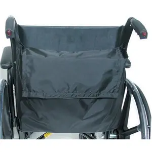 212 MAIN Wheelchair Back Pack for Small Animals, Black Nylon, Waterproof, Hook Closure, Attachable Health Supply