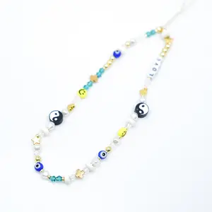 Shmart Handmade Tai Chi Feng Shui Beaded Lucky Phone Charm