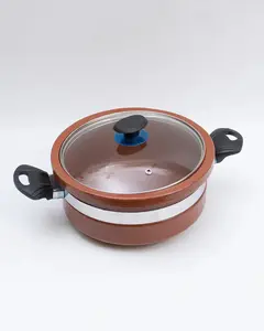 Handmade Glazed Clay Wok for Traditional Cooking – 3 Quart