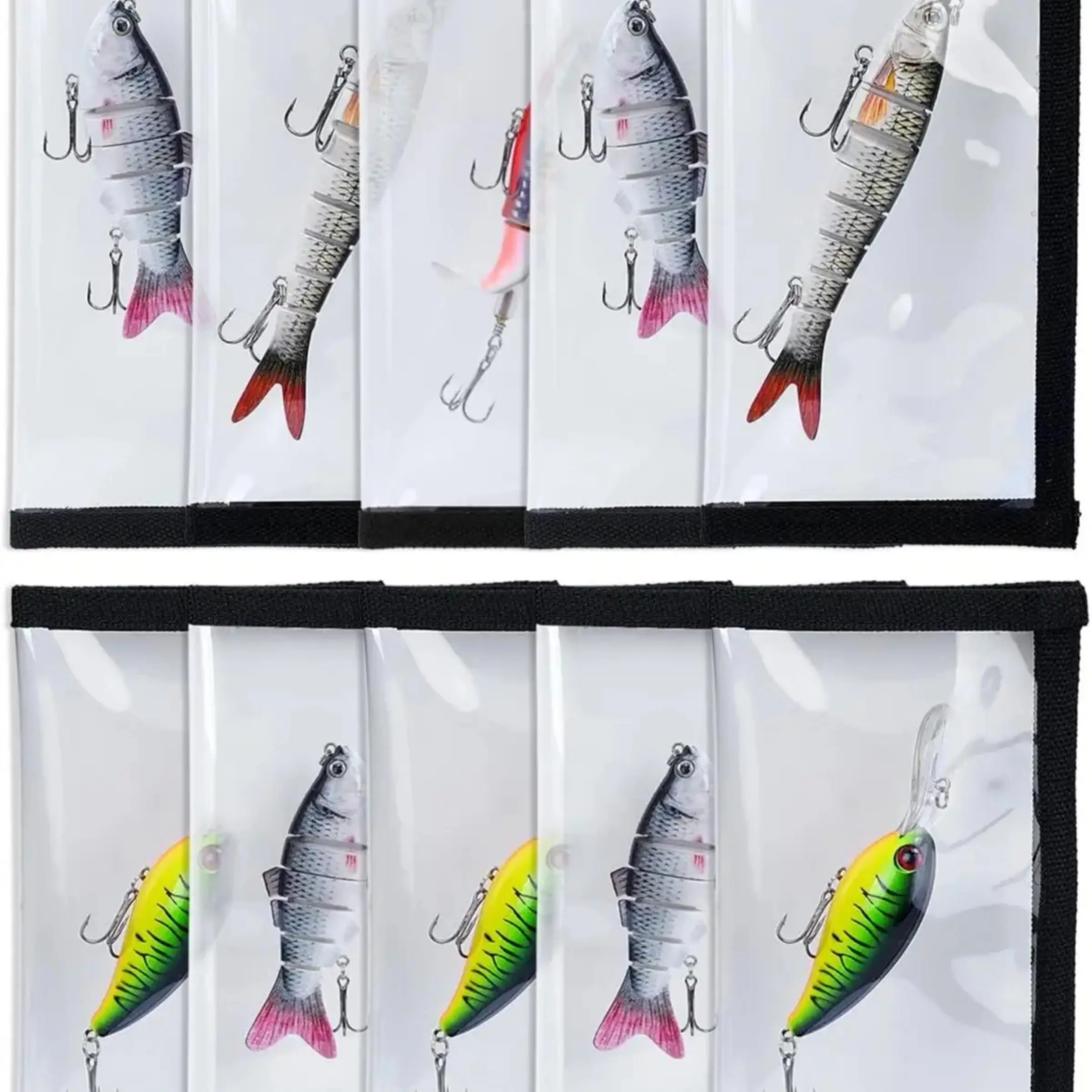 5 Large, 20 x 10cm + 5 Medium, 18 x 10cm