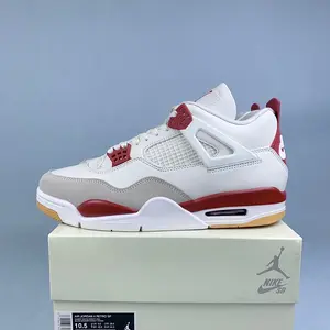 Varsity Red school team white and red fashionable classic sports shoes, outdoor running shoes, comfortable basketball shoes