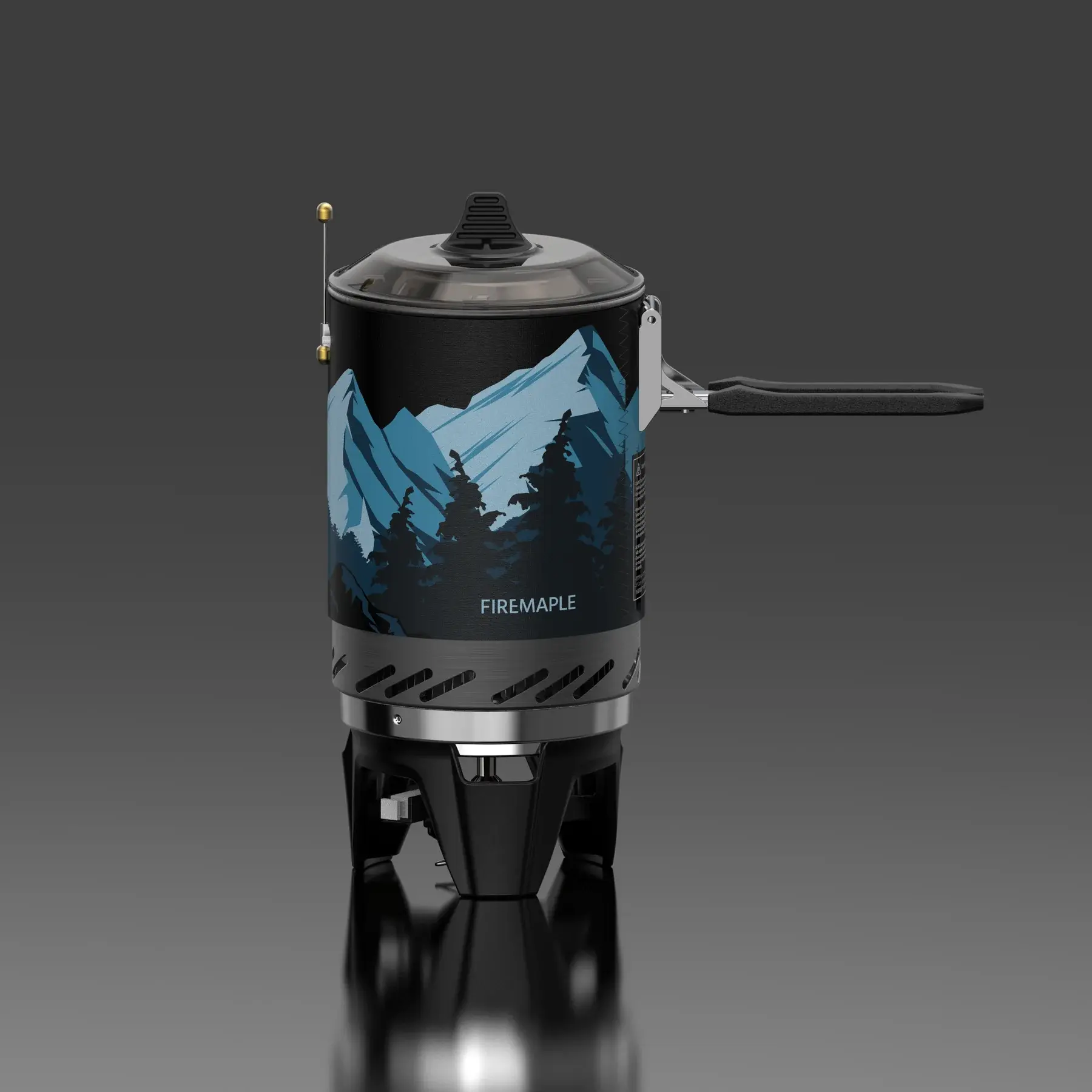 Firemaple Star X2 Portable Single Burner Camping Cooking System, Compact Anodized Aluminum Pot Stove, 7500BTU Fast Boil for Outdoor Backpacking, Overlanding & Emergency Preparedness