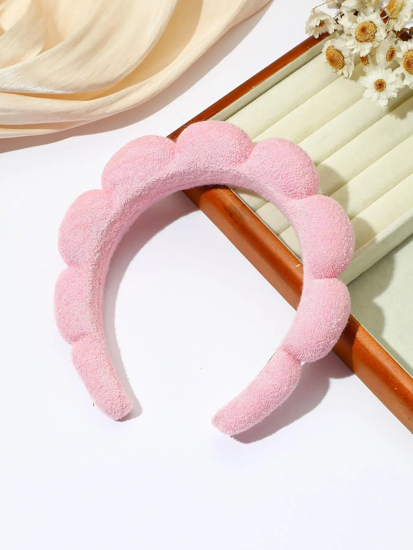 1pc women's cloud shaped headband, simple and cute headband, hair compression and washing headband, makeup, shower, bath, spa headband, hair compression headband, home good item, daily casual hair accessories, Soft Headband, Headband Accessory