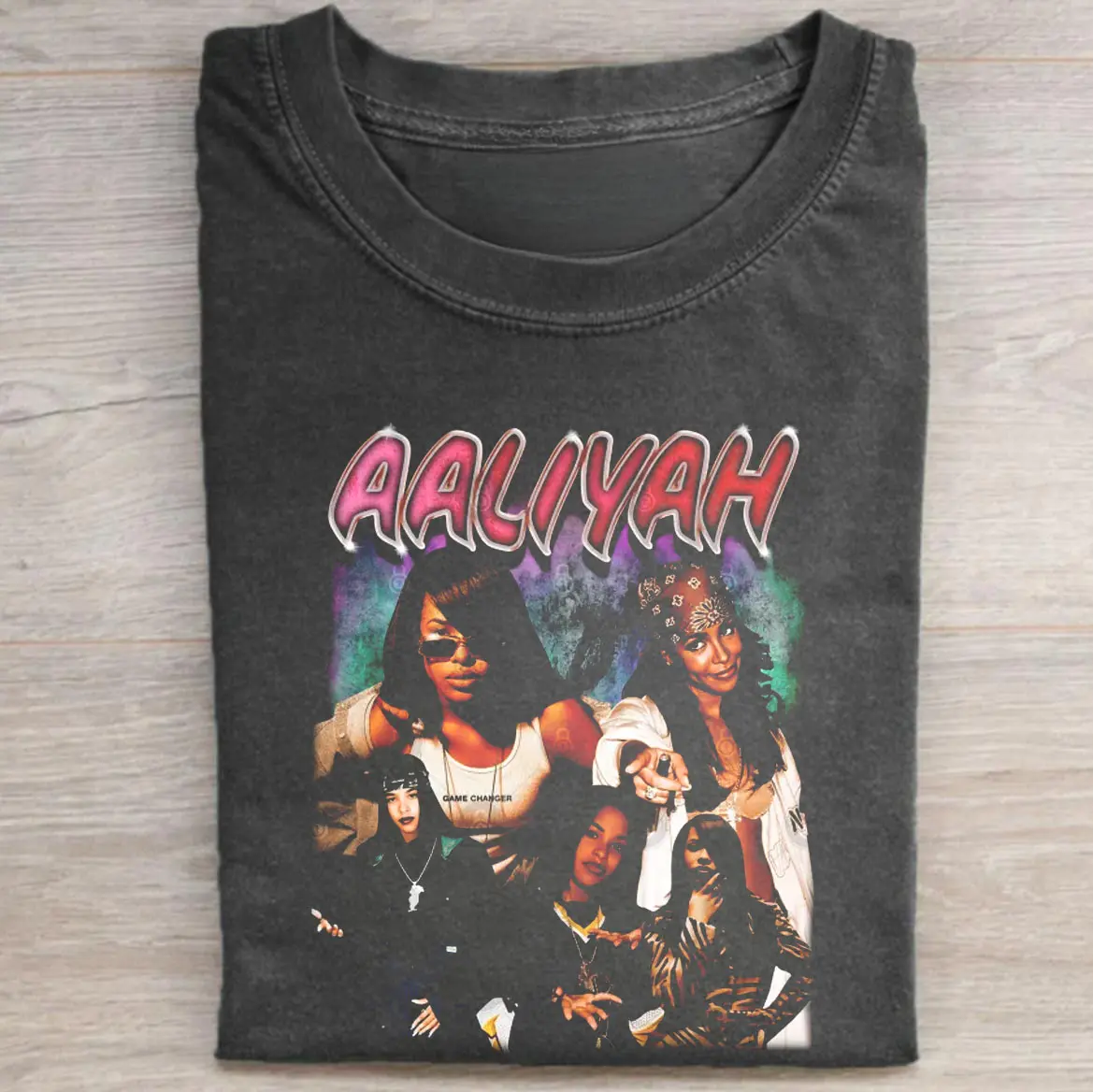 Vintage 90's Aaliyah Graphic Tee - One In A Million - Aaliyah Merch - Music Shirt - 90's R&B - 90s Hip-Hop Queen Shirt - Aaliyah Tribute - R&B Icon Style - Gift for Fans of Aaliyah - Unisex Cotton - Top Menswear Womenwear Streetwear