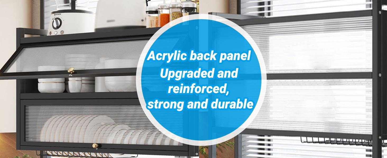 3-Tier Over Sink Dish Drying Rack with Dustproof Cover, Space-Saving Kitchen Storage Shelf, Rustproof Metal Organizer with Drain Tray, No-Drill Fit for 85cm Sink