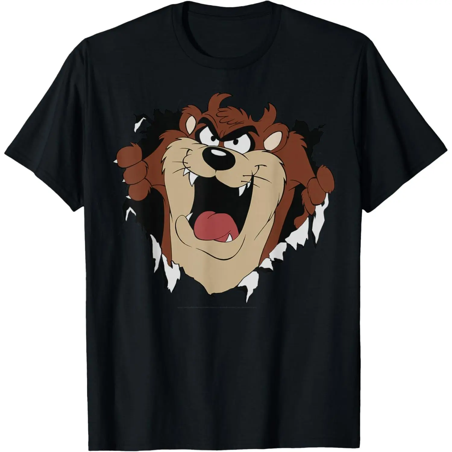 Leisurely Top Men's Short Sleeve Looney Tunes Taz Rip T-Shirt