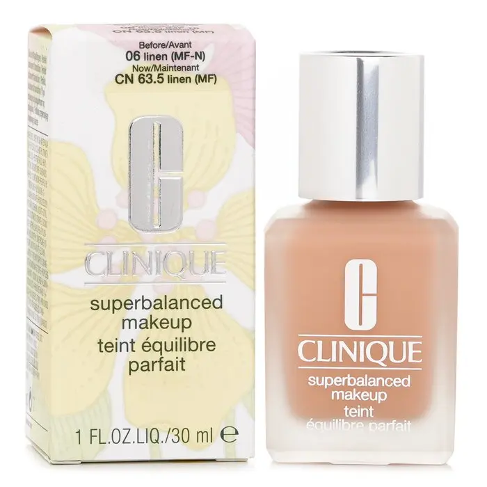 Clinique Superbalanced Silky Oil-Control Cosmetic Foundation, No. 06/CN 63.5 Linen - Moisturizer Concealer, 30ml/1oz, Flawless