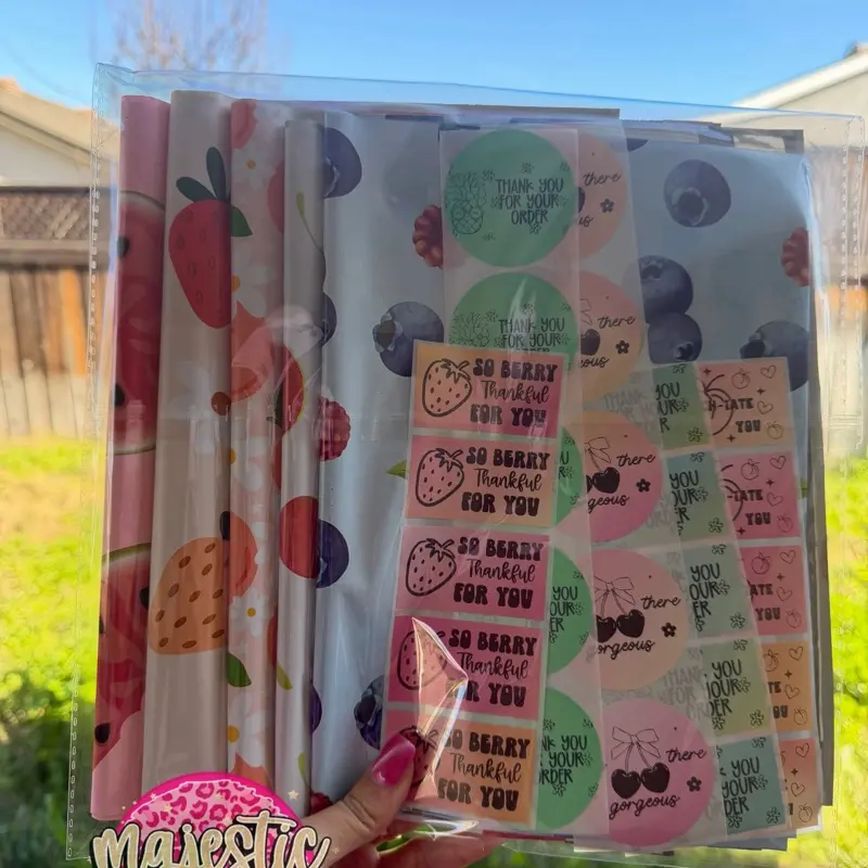 Fruits poly mailer shipping set