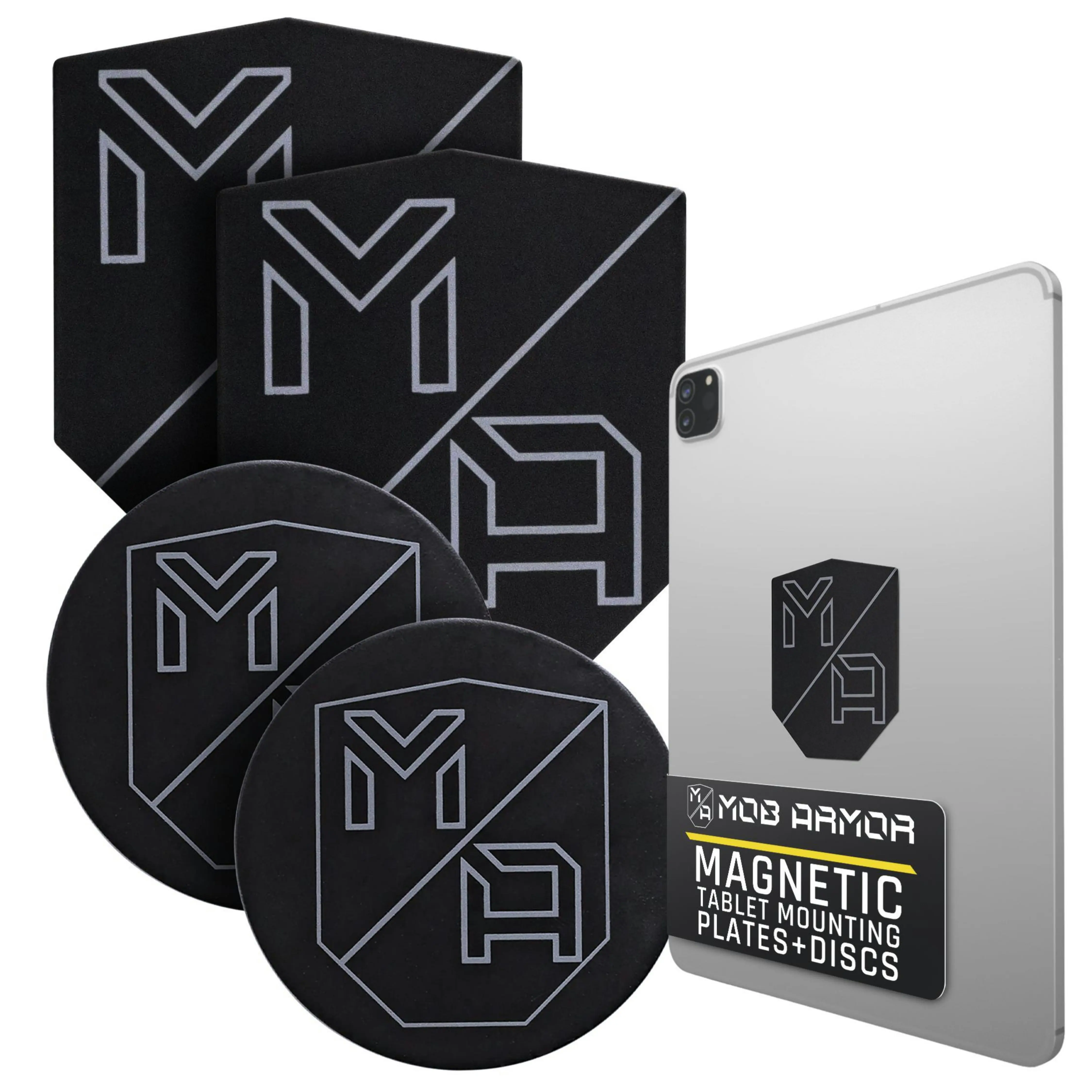 TabNetic Accessory Combo Pack for Tablet Mounts (4-Pack) | Adhesive Magnetic Mount Accessory