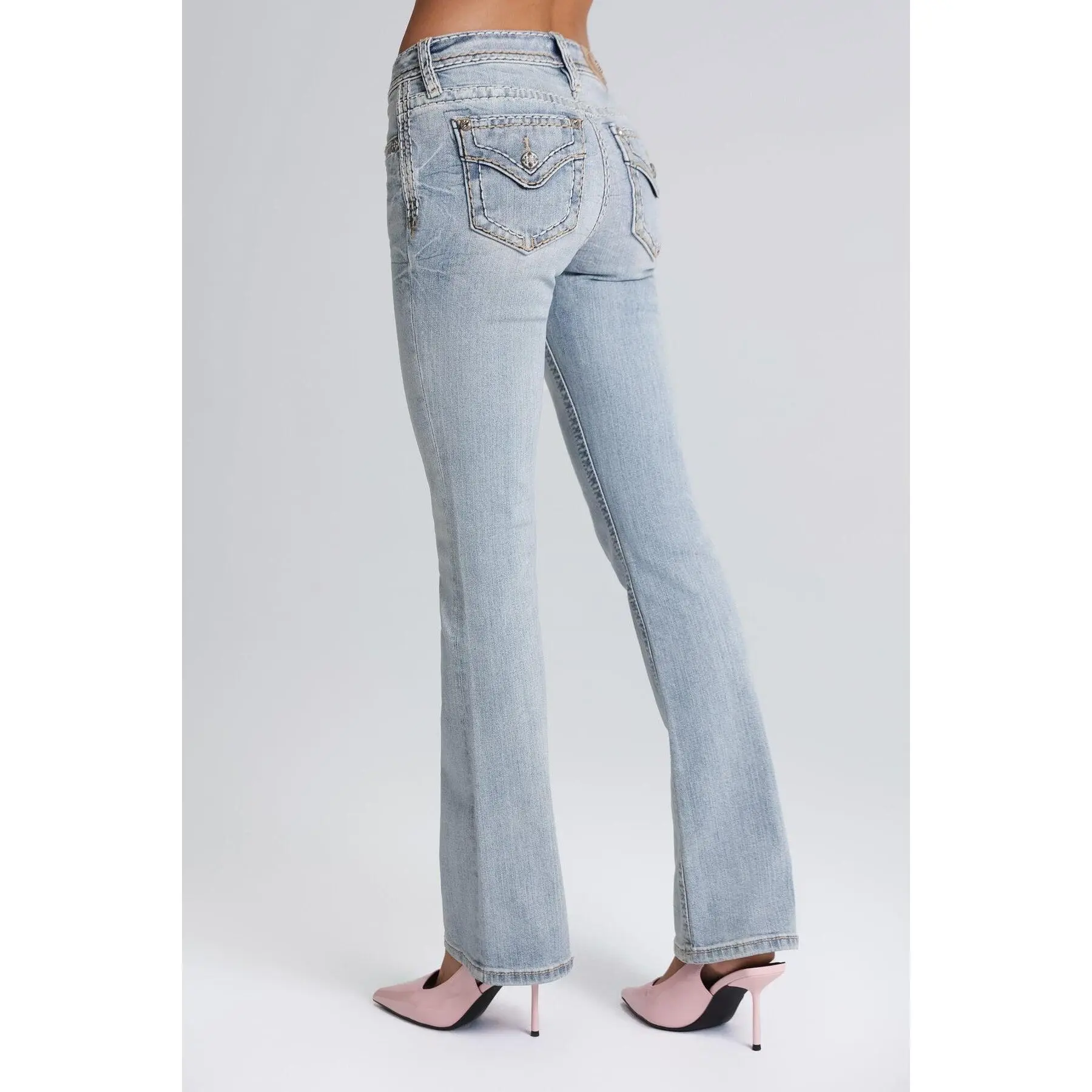 Anaya Stitched Bootcut Jeans