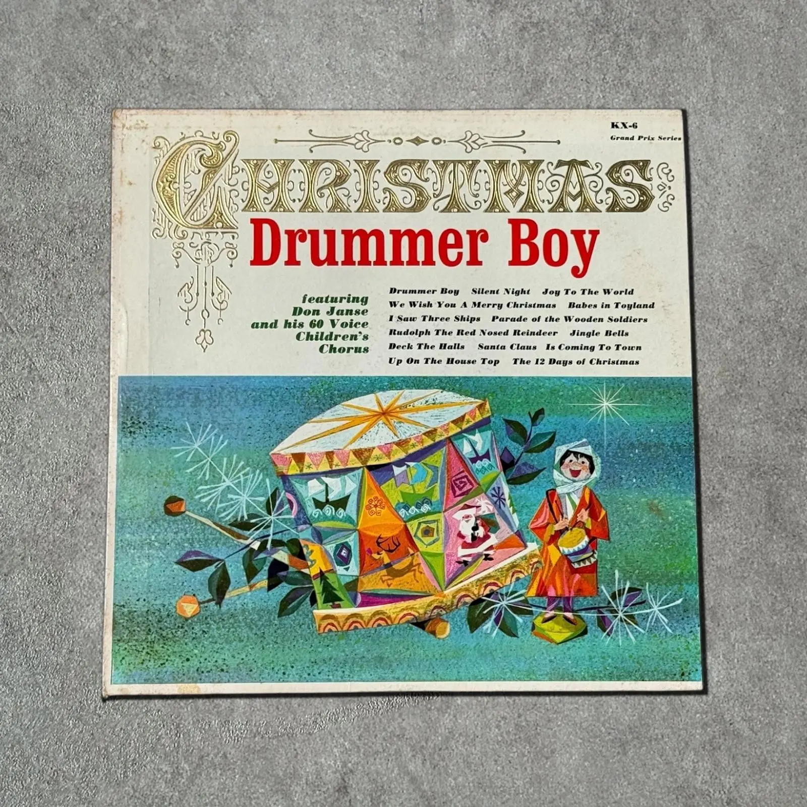 Christmas Drummer Boy Vintage Record Vinyl